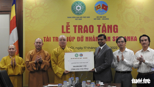 Giáo hội Phật giáo Việt Nam giúp đỡ nhân dân Sri Lanka 1 tỉ đồng - Ảnh 1.
