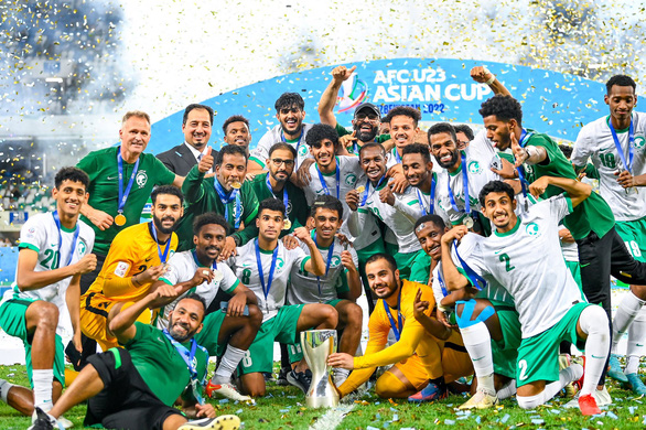 Mỗi cầu thủ Saudi Arabia bỏ túi hơn 6 tỉ đồng nhờ vô địch U23 châu Á - Ảnh 1.