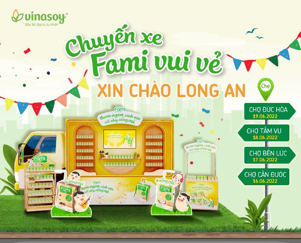 Chuyến xe Fami vui vẻ khởi động hành trình đầu tiên tại tỉnh Long An - Ảnh 1.