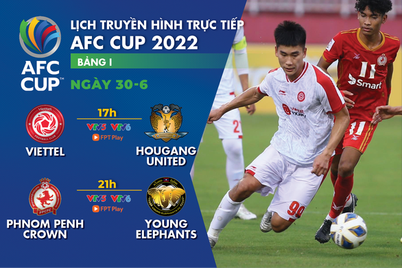 Lịch trực tiếp AFC Cup 2022: Viettel - Hougang United - Ảnh 1.