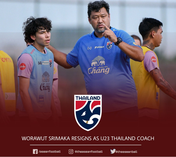 HLV tuyển U23 Thái Lan Worrawoot Srimaka từ chức - Ảnh 1.