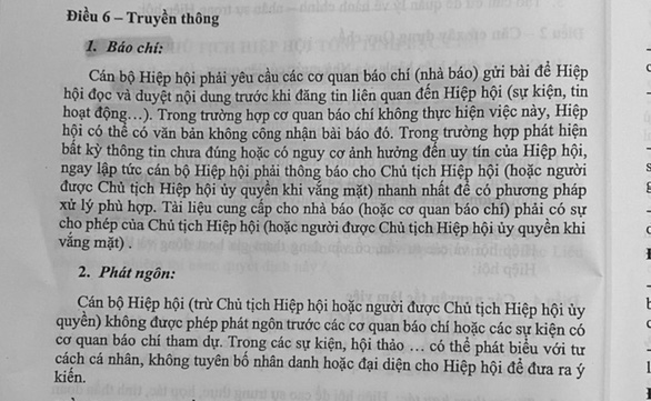 Yêu cầu Hiệp hội Tôm Bạc Liêu bỏ nội dung làm khó báo chí - Ảnh 1.