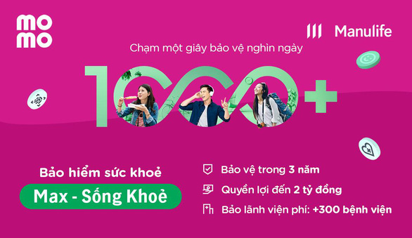 Manulife hợp tác MoMo triển khai bảo hiểm sức khoẻ trực tuyến - Ảnh 1.