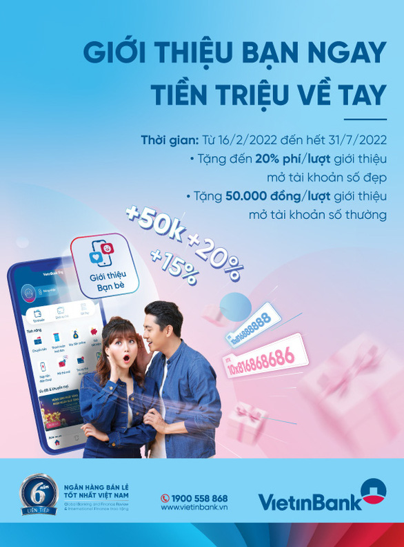 Giới thiệu thêm bạn, ưu đãi vô hạn cùng VietinBank iPay Mobile - Ảnh 1.
