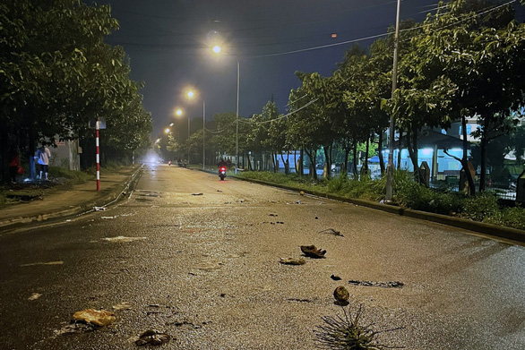 Nước cuồn cuộn sau cơn mưa lớn tại Đồng Nai, nhiều xe máy bị cuốn trôi - Ảnh 2.