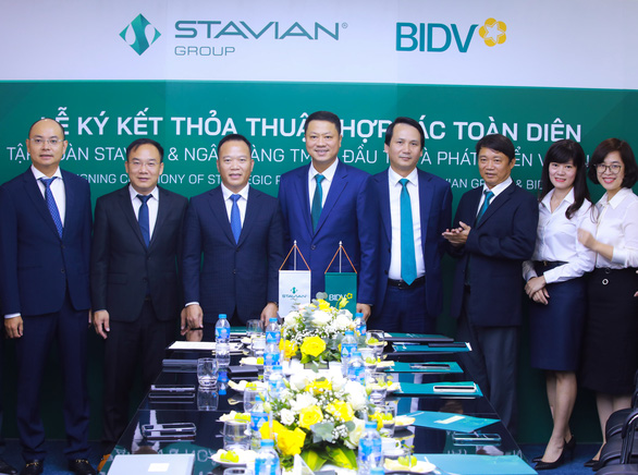 BIDV và Tập đoàn Stavian ký kết thỏa thuận hợp tác toàn diện - Ảnh 1.