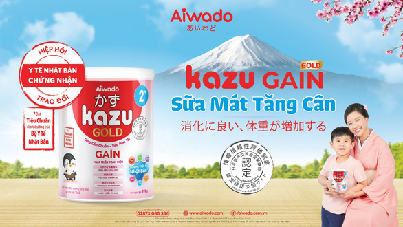 Kazu Gain Gold sữa mát tăng cân chuẩn Nhật - Ảnh 3.