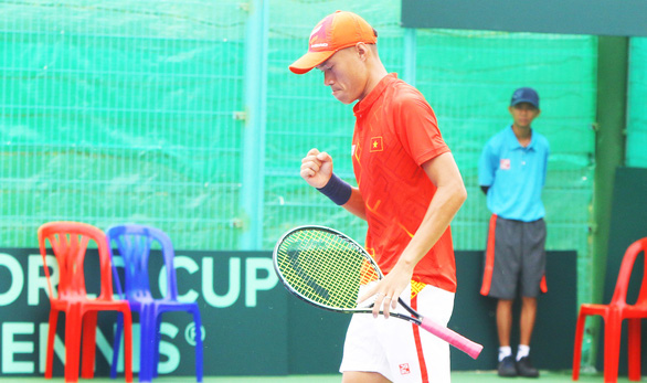 Đánh bại Syria, tuyển Việt Nam giành suất thăng hạng Davis Cup - Ảnh 1.