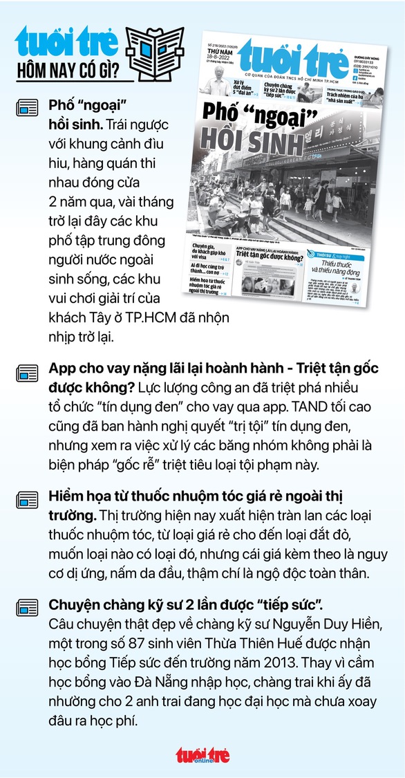 Tin sáng 18-8: Sẽ có chính sách đặc thù mới cho TP.HCM; Xác minh tài sản cá nhân ở 20 đơn vị y tế - Ảnh 5. Tin sáng 18-8: Sẽ có chính sách đặc thù mới cho TP.HCM; Xác minh tài sản cá nhân ở 20 đơn vị y tế - Ảnh 5.