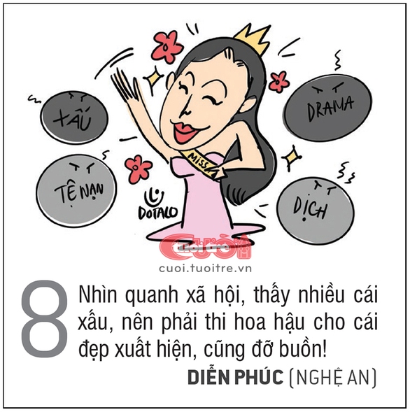 10 giải thích vui cho việc bội thực thi hoa hậu - Ảnh 8. 10 giải thích vui cho việc bội thực thi hoa hậu - Ảnh 8.