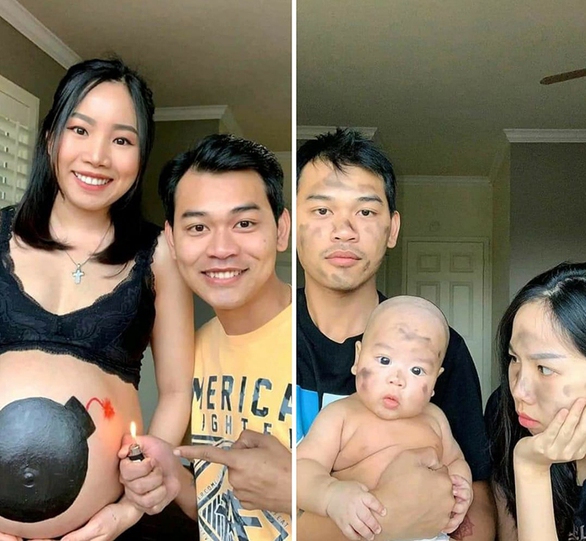 Bộ ảnh ‘nổ bom ra con’ khiến các bố mẹ trẻ khoái chí - Ảnh 2. Bộ ảnh ‘nổ bom ra con’ khiến các bố mẹ trẻ khoái chí - Ảnh 2.