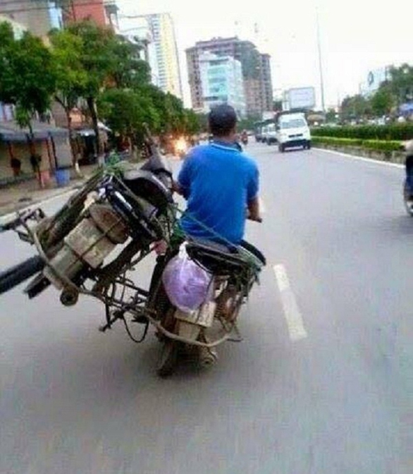 Chở hàng như làm xiếc của các bác tài Việt (P2) - Ảnh 9. Chở hàng như làm xiếc của các bác tài Việt (P2) - Ảnh 9.