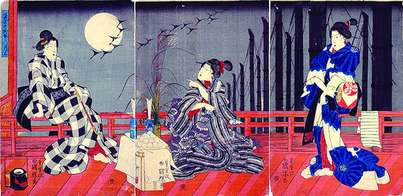 Người Nhật Bản thời Edo: Lễ ngắm trăng không chỉ có rằm tháng 8 - Ảnh 2.