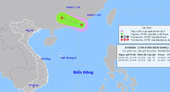 Áp thấp nhiệt đới hình thành trên Biển Đông - Ảnh 1.