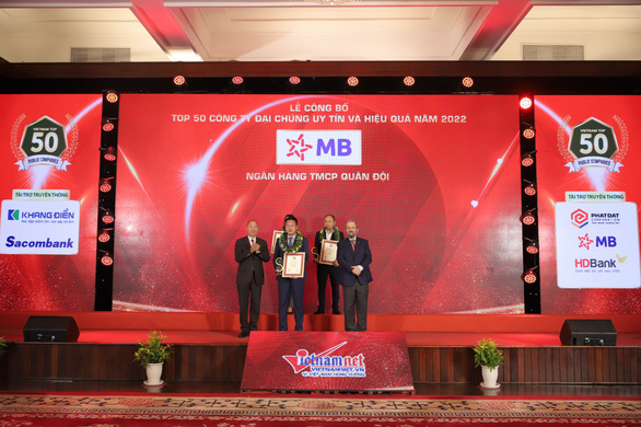 MB vào Top 4 ngân hàng thương mại uy tín Việt Nam 2022 - Ảnh 2.