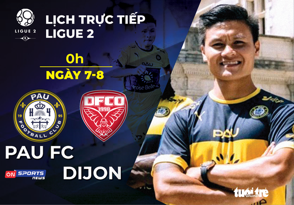 Lịch trực tiếp của Pau FC và Quang Hải ở Ligue II cuối tuần này - Ảnh 1.