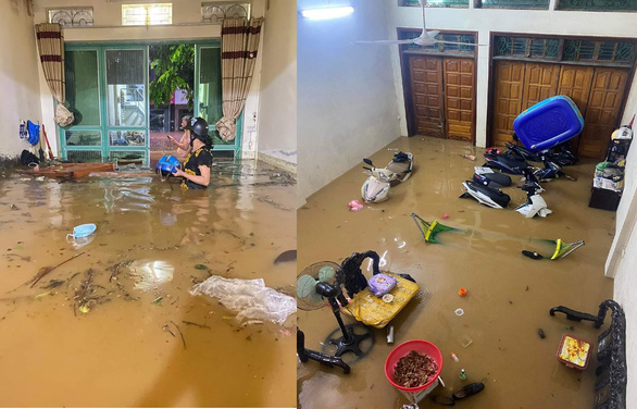 Lào Cai ngập sâu sau cơn mưa lớn - Ảnh 1.