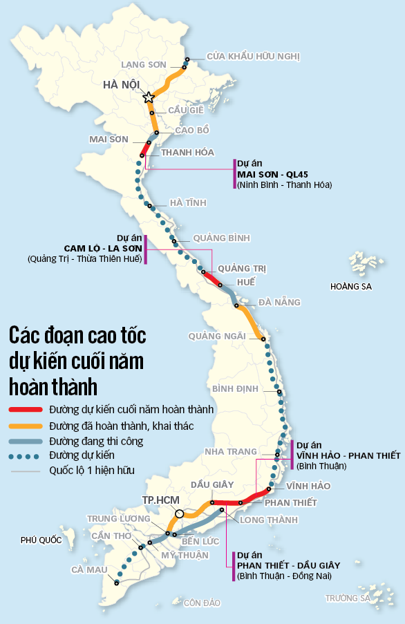 Cuối năm nay, Việt Nam hoàn thành thêm 4 dự án cao tốc - Ảnh 1.