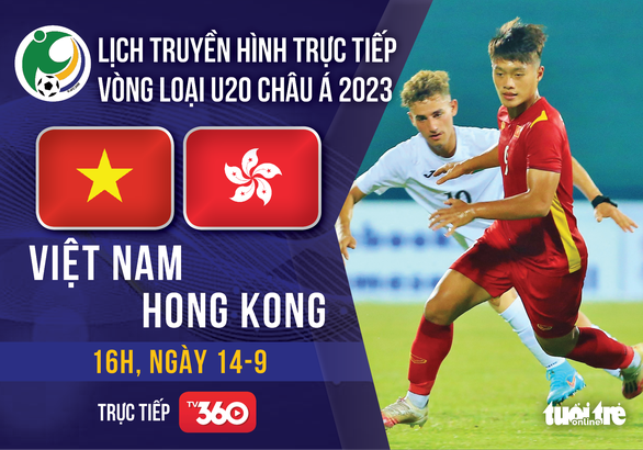 Lịch trực tiếp U20 Việt Nam gặp Hong Kong ở vòng loại Giải U20 châu Á 2023 - Ảnh 1.