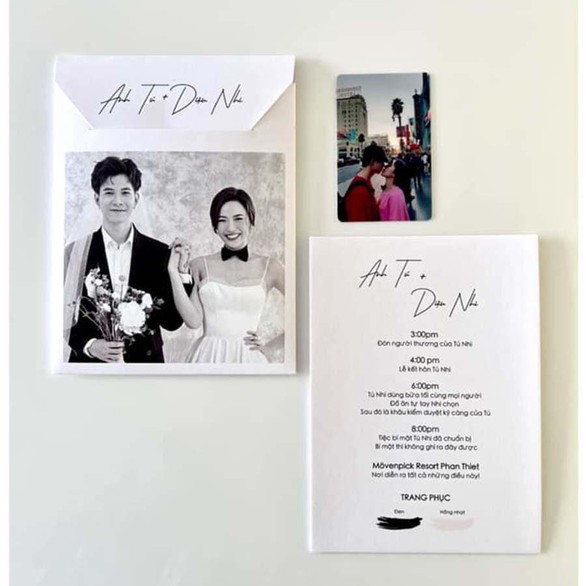 Cặp đôi lầy lội Anh Tú - Diệu Nhi lộ thiệp cưới - Ảnh 2. Cặp đôi lầy lội Anh Tú - Diệu Nhi lộ thiệp cưới - Ảnh 2.