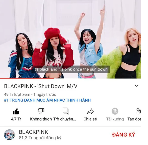 MV ‘Shut Down của BLACKPINK được đón nhận nhưng không thể vượt qua kỷ lục của ‘Pink Venom’ - Ảnh 2.