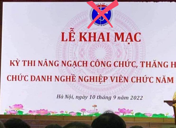 Sẽ xử lý người để logo Bộ Y tế biến thành rắn ngậm phong bì - Ảnh 1. Sẽ xử lý người để logo Bộ Y tế biến thành rắn ngậm phong bì - Ảnh 1.