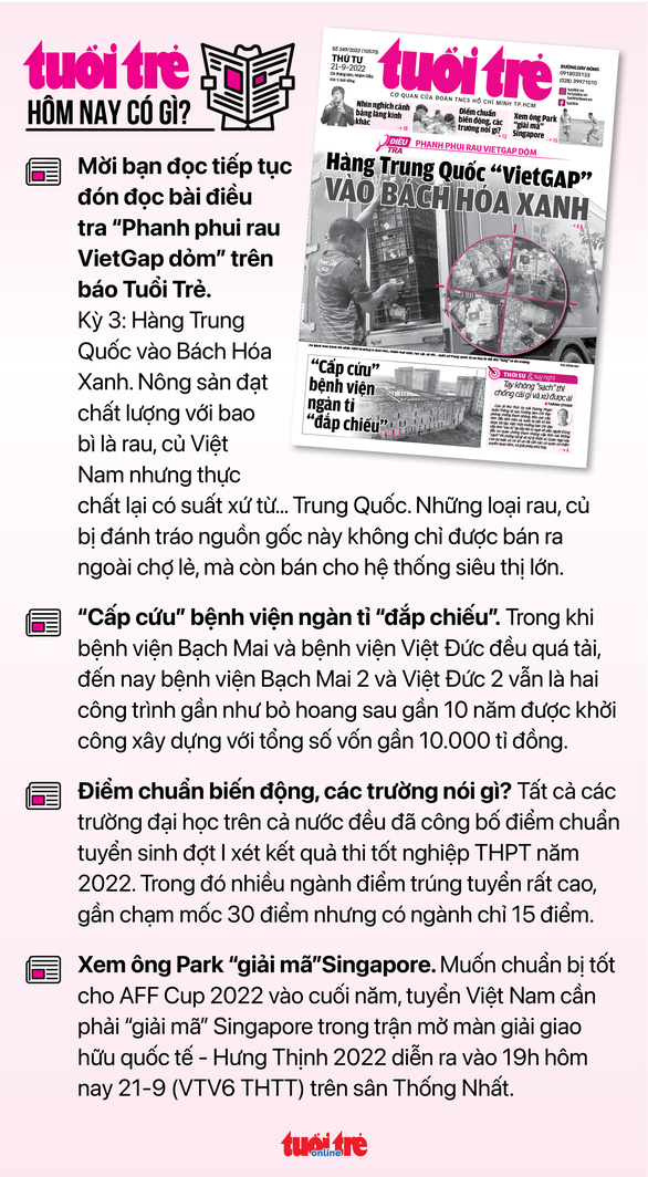 Tin sáng 21-9: Tám vị trí công tác phải định kỳ chuyển đổi; TP.HCM chỉ còn 320 liều vắc xin trẻ em - Ảnh 6.