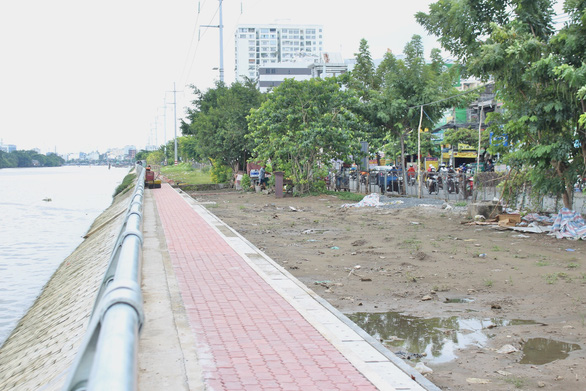 TP.HCM: Hoàn thành sửa chữa tuyến kè kênh Tẻ