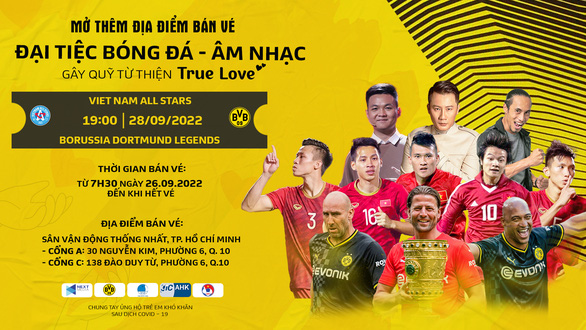 Sân Thống Nhất bán vé xem ngôi sao Việt Nam đấu huyền thoại CLB Dortmund - Ảnh 2.