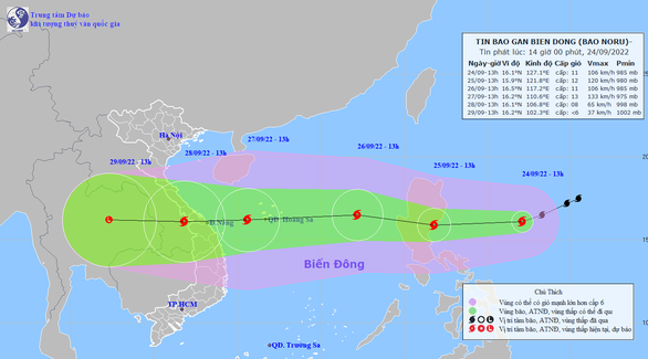 Bão Noru sắp đổ bộ Philippines, dự báo ngày mai vào Biển Đông - Ảnh 1.