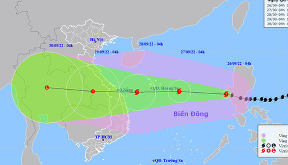 Bão Noru giật cấp 15 khi vào Biển Đông, thành bão số 4 - Ảnh 1.