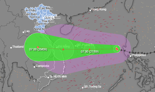 Việt Nam và dự báo quốc tế đều nhận định bão số 4 cập bờ với cường độ rất mạnh - Ảnh 1.