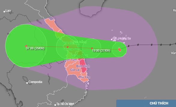 9/12 tỉnh, thành phố ở miền Trung chịu ảnh hưởng trực tiếp bão số 4 - Ảnh 1.
