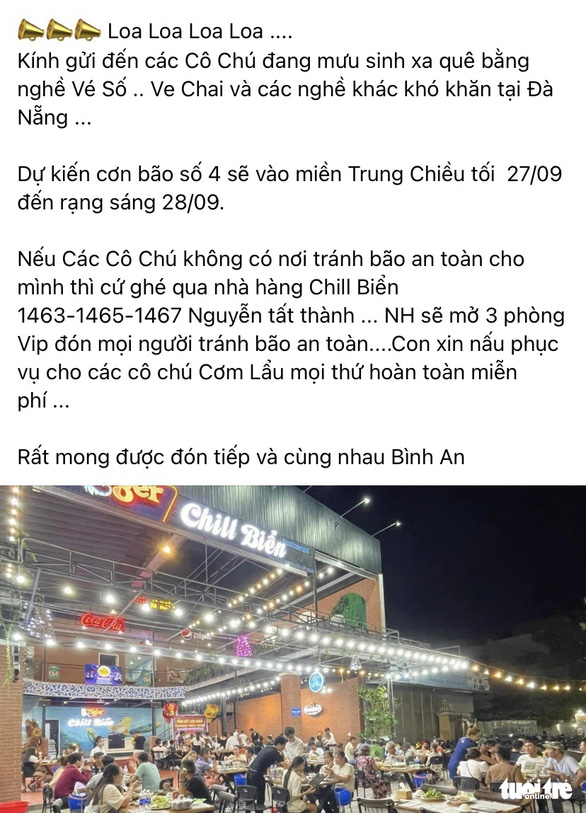 Nhiều người Đà Nẵng nhường nhà của mình cho người dân đến nhà trú bão - Ảnh 5.