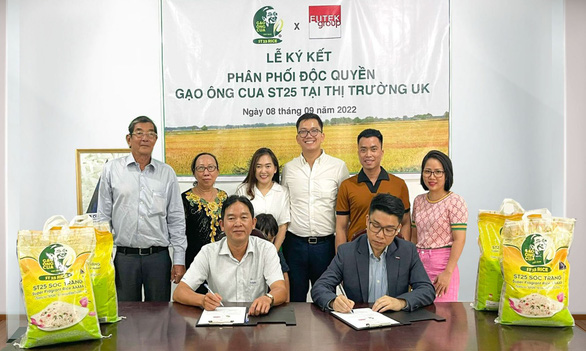 Sau Úc, gạo Ông Cua ST25 chính thức vào thị trường Anh - Ảnh 1.