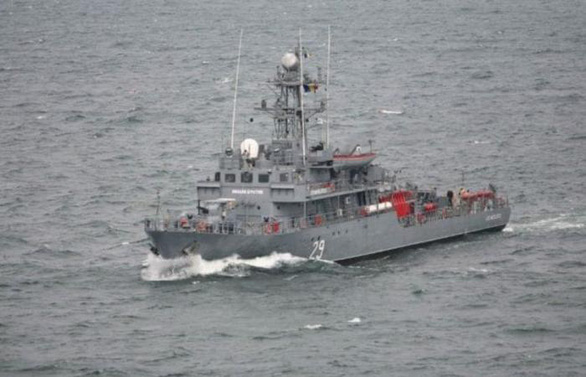 Tàu hải quân Romania trúng thủy lôi trên Biển Đen - Ảnh 1.