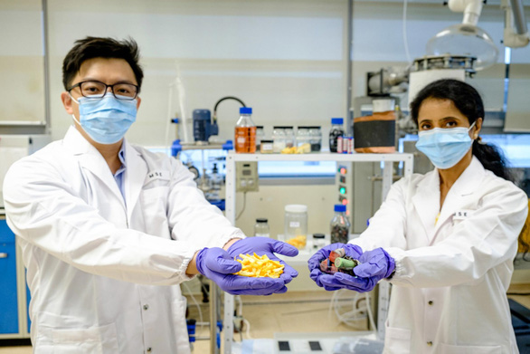 Singapore: Sử dụng vỏ trái cây để xử lý và tái chế pin thải loại - Ảnh 1.