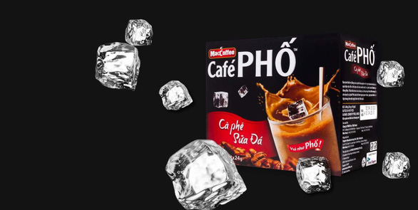 MacCoffee CaféPHỐ nổi bật với hương vị thơm ngon đậm vị cà phê phin.