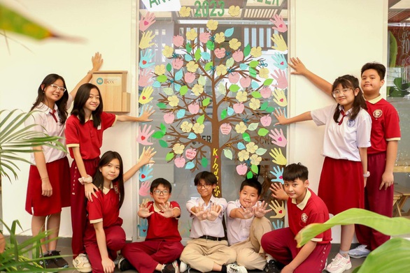 Cách học sinh trường quốc tế tìm hiểu bạo lực học đường - Ảnh 1. Hoạt động lan tỏa thông điệp ý nghĩ về xây dựng môi trường học tập an toàn và nói không với bạo lực học đường