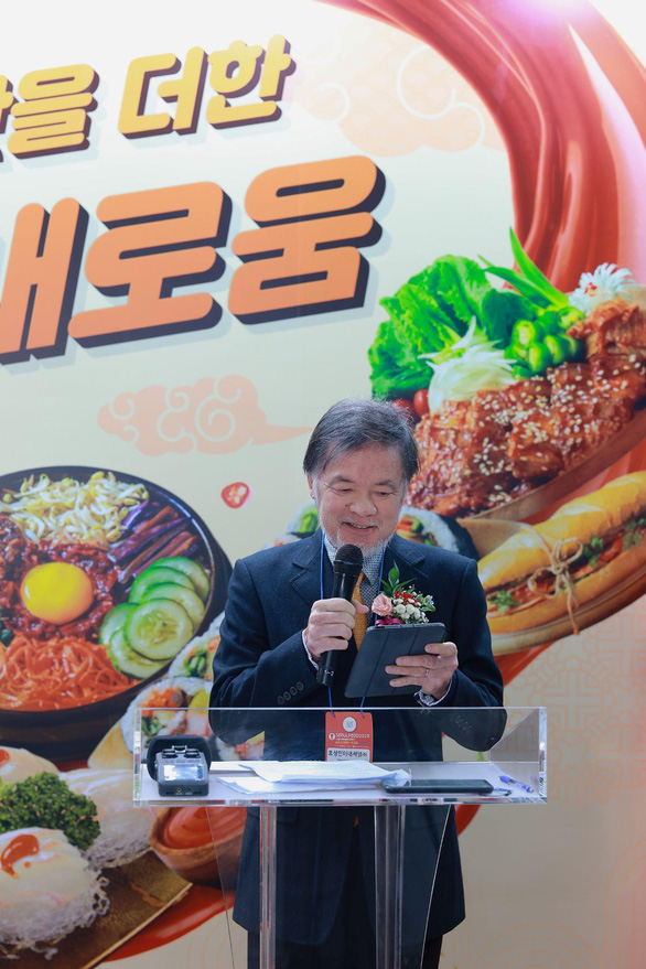 Ông Phạm Hồng Sơn phát biểu tại sự kiện Seoul Food 2023