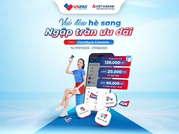 Tiết kiệm 'nguyên tháng' khi gọi taxi, mua vé tàu - xe trên VietABank EzMobile - Ảnh 1.