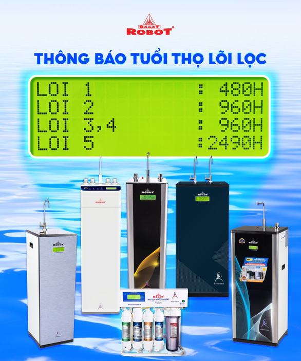 Máy lọc nước Robot trang bị màn hình an toàn cho nguồn nước - Ảnh 4.