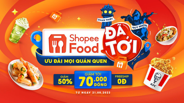 Ứng dụng đặt món ShopeeFood chính thức có mặt tại Phan Thiết và Quy Nhơn - Ảnh 1.