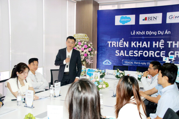 Chủ tịch BIN Corporation Group Lê Hùng Anh phát biểu tại lễ ký kết