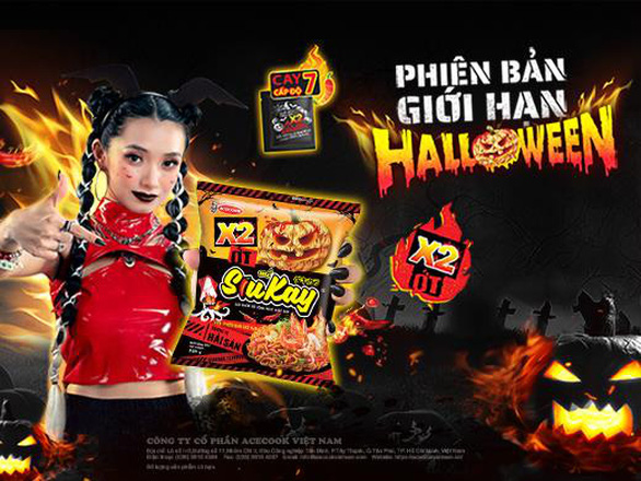 Acecook Việt Nam tung mì SiuKay phiên bản giới hạn Halloween với gói x2 ớt - Ảnh 1.