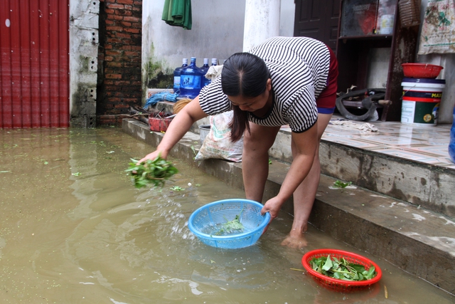 Nhiều đường làng ở huyện Chương Mỹ vẫn là dòng sông - Ảnh 12.