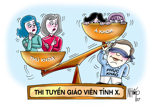 Hai thủ khoa rớt vì hai á khoa tăng điểm sau phúc khảo - Ảnh 1.