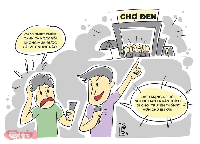 Biếm họa: Vé xem bóng đá đi đâu hết? - Ảnh 2.