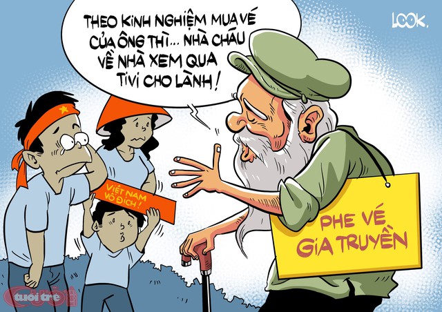 Biếm họa: Vé xem bóng đá đi đâu hết? - Ảnh 3.