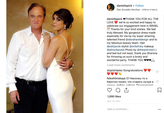 Quentin Tarantino kết hôn với người mẫu Israel - Tuổi Trẻ Online